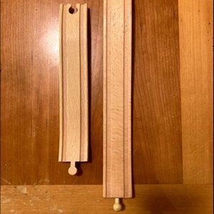 ISO ascending wooden train track piece(s) 13"